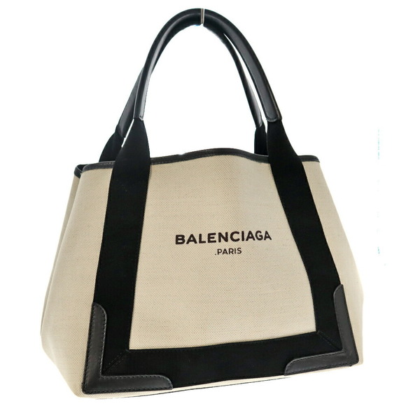 Balenciaga Blue Hippo Tote Bag Canvas Black - Picture 1 of 16